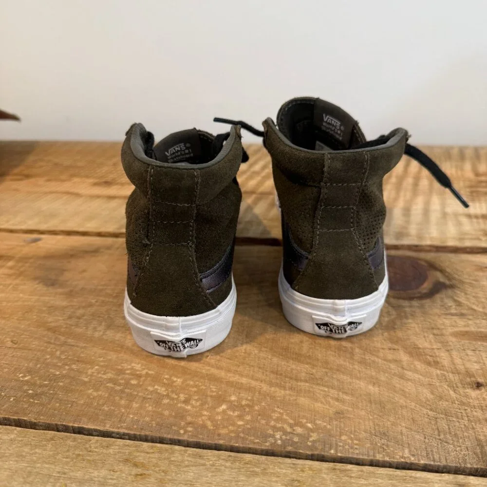 Vans SK-8 Hi Slim Cutout Tarmac/True White Size 6.5  W /5.0 M